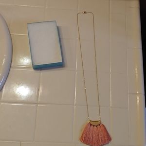 Long rose gold necklace
